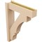 Ekena Millwork 6-in W x 22-in D x 30-in H Balboa Block Rough Cedar Woodgrain TimberThane Outlooker, Primed Tan OUTUR060X22X30BOA44RCPR - alternate 5